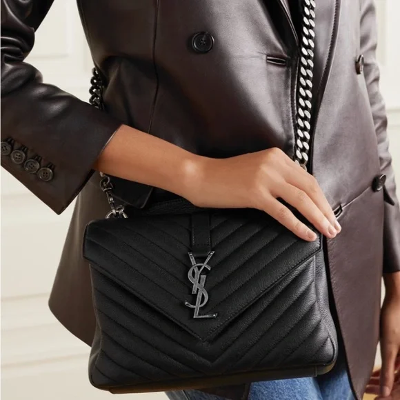 Saint Laurent Classic Medium Collége Monogram Black - Picture 2 of 8